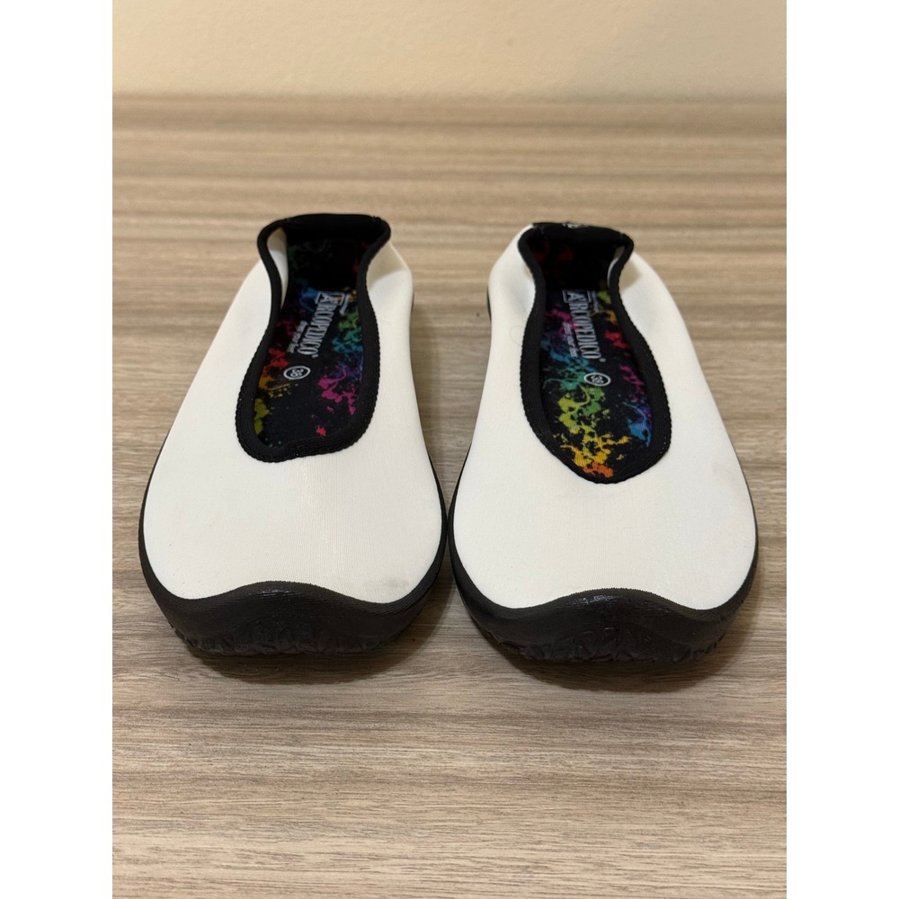 Arcopedico Women Ballet Flats 38 7.5 White Lytech Comfort Arch Support Travel - Picture 4 of 11